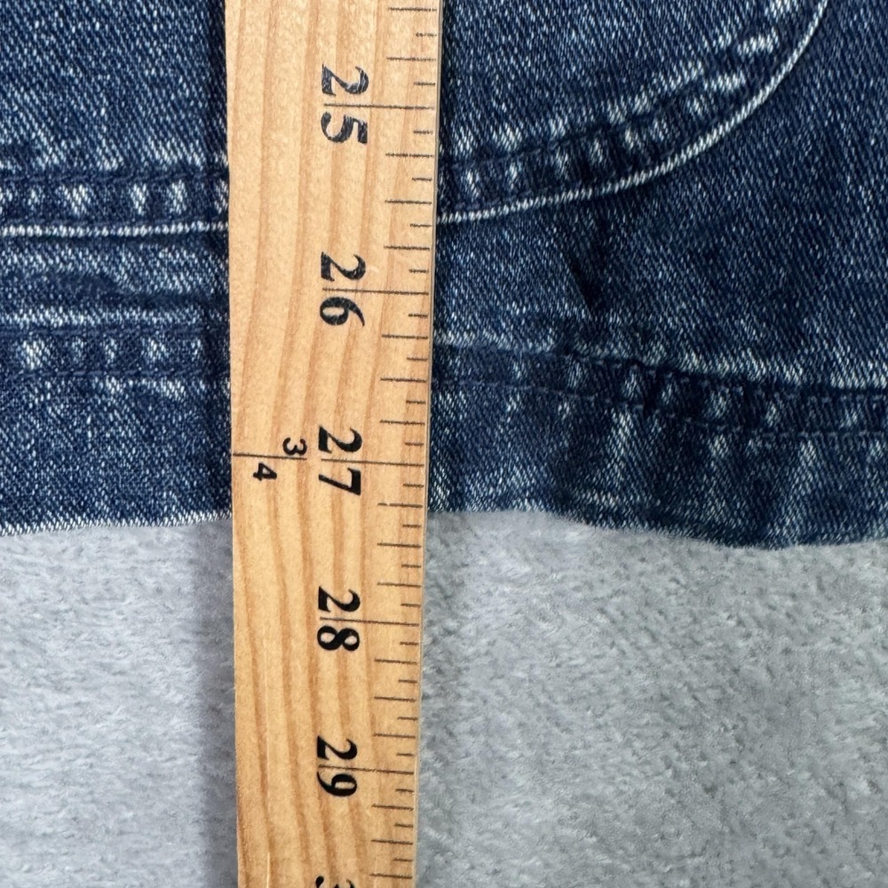LL Bean Jacket Womens Petite Small Blue Denim Barn Chore Corduroy Collar* - Picture 7 of 10